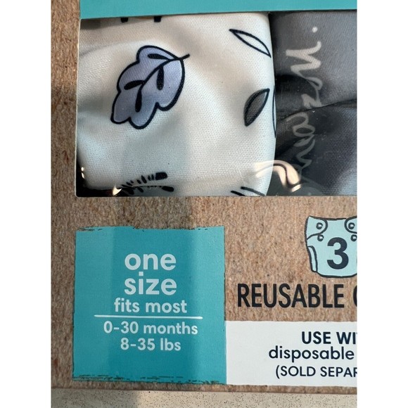 Pampers Hybrid Cover Unisex Diapers Jungle, I Heart You-gray, Milk & Cookies - Picture 2 of 10